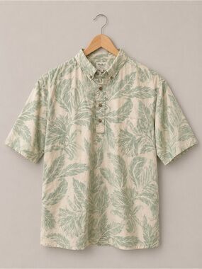 Maikaʻi Hawaiian Clothing Company Tropical Leaf Shirt Men’s Large